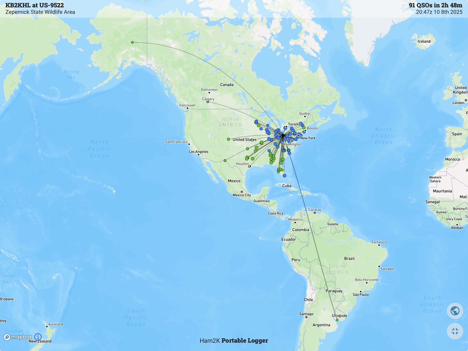 Contact map for KB2KHL at US-9522