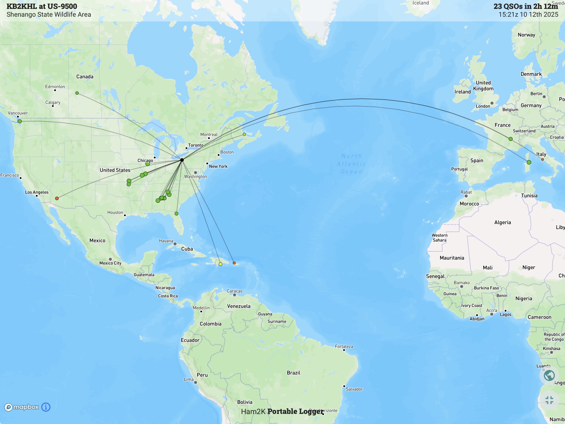 Contact map for KB2KHL at US-9500