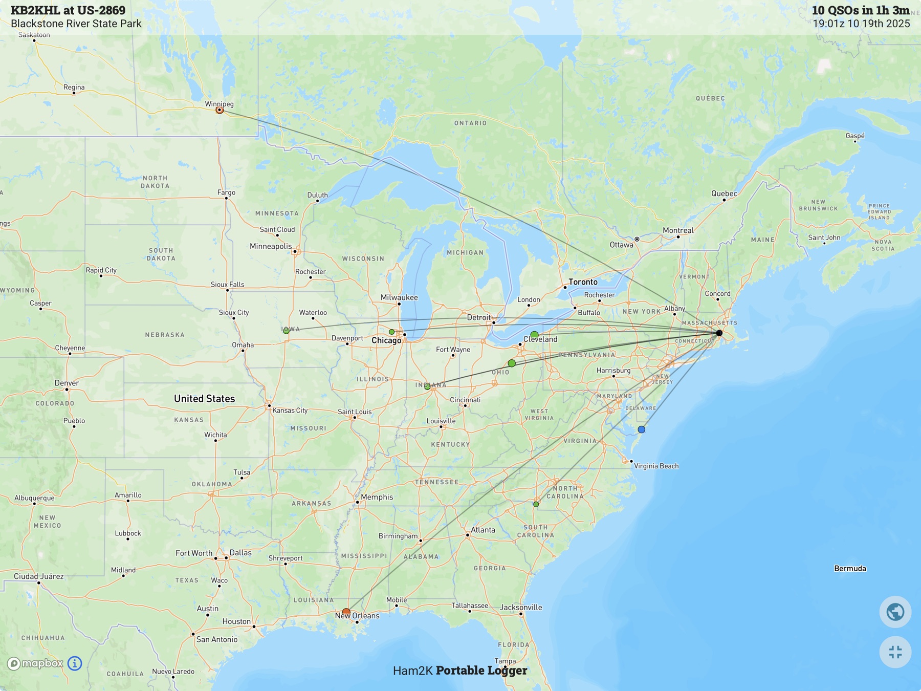 Contact map for KB2KHL at US-2869