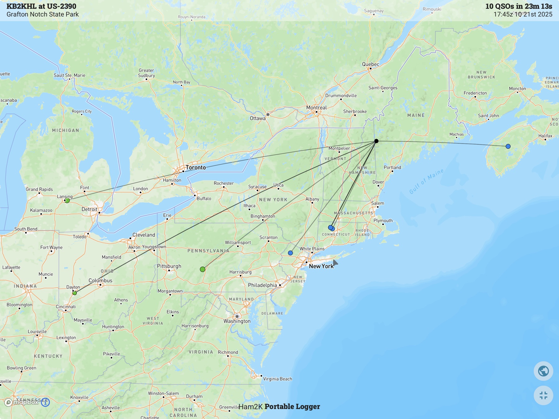 Contact map for KB2KHL at US-2390